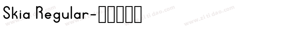 Skia Regular字体转换